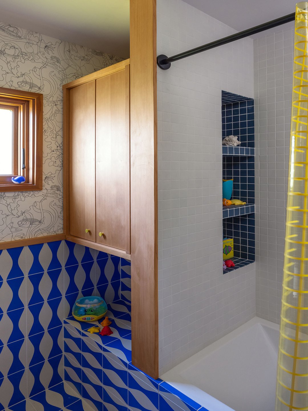 colorful bathroom