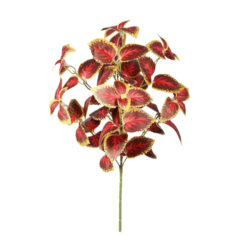faux outdoor coleus plant