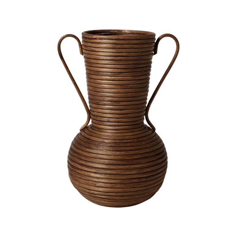 rattan vase