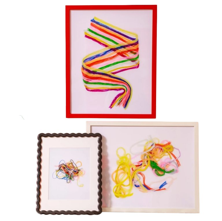 colorful fiber art