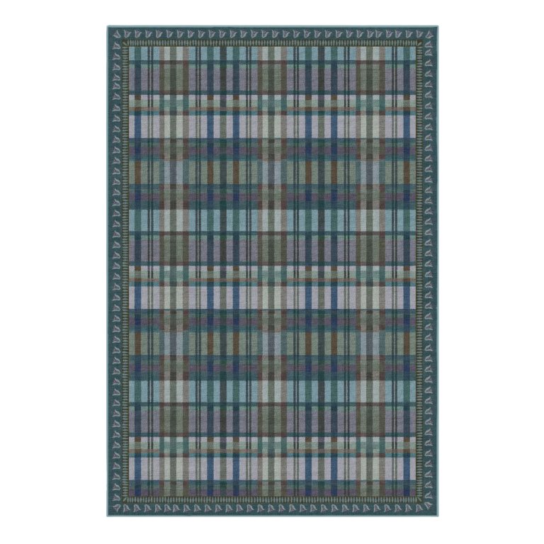 plaid rug