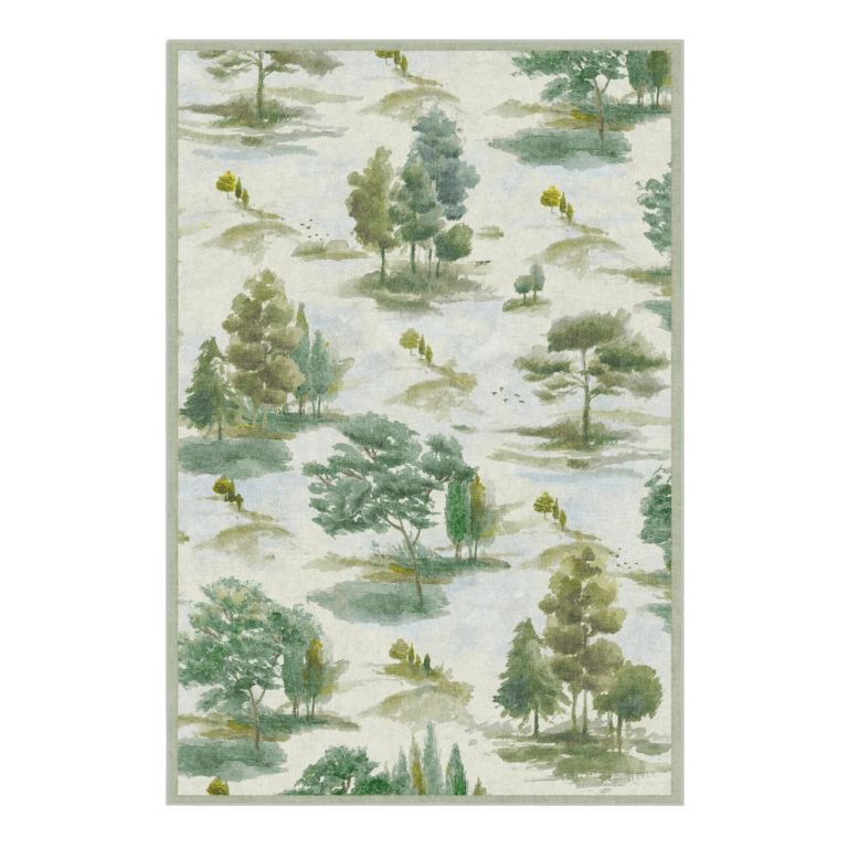pastoral landscape rug