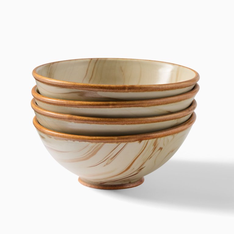 faux bois bowls