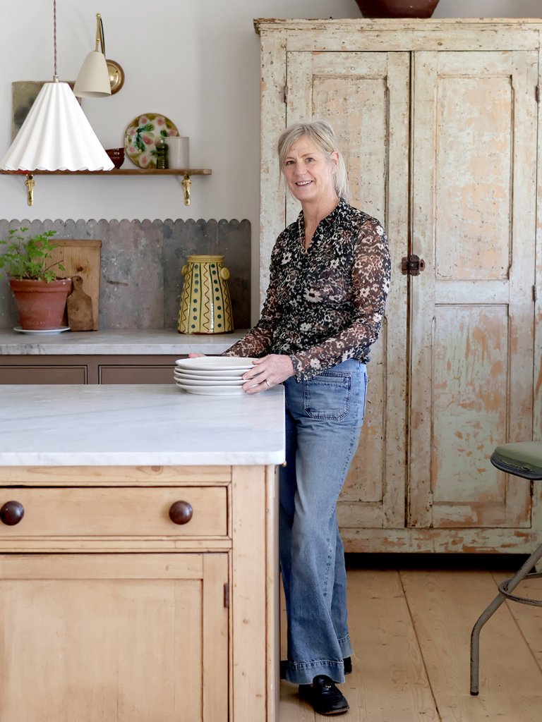 woman at counter