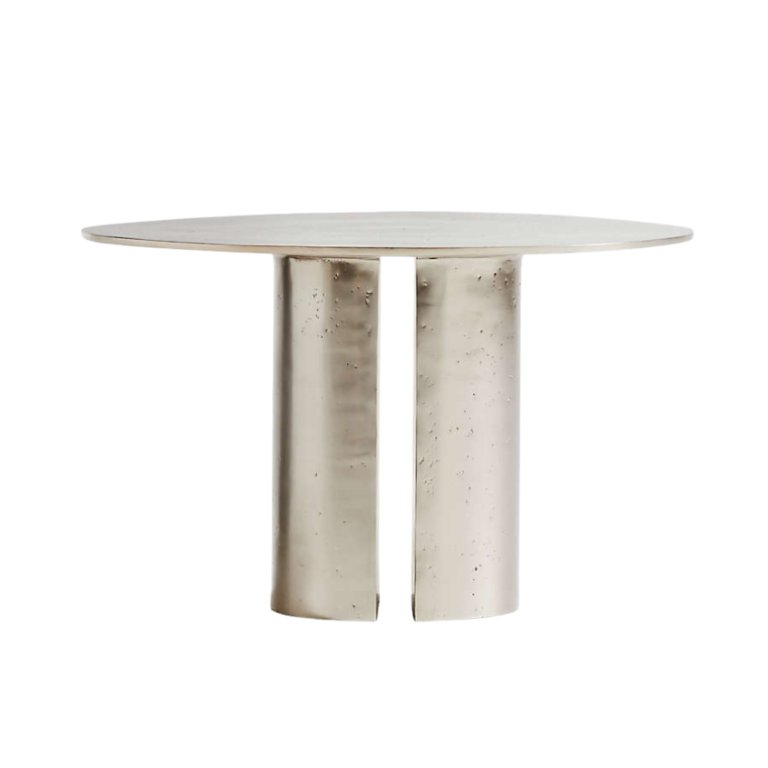Argent Metal Side Table by Athena Calderone