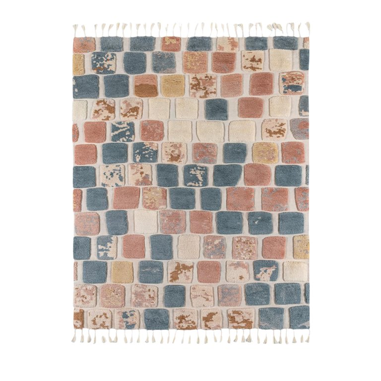 Stepping Stones Rectangular Wool Rug