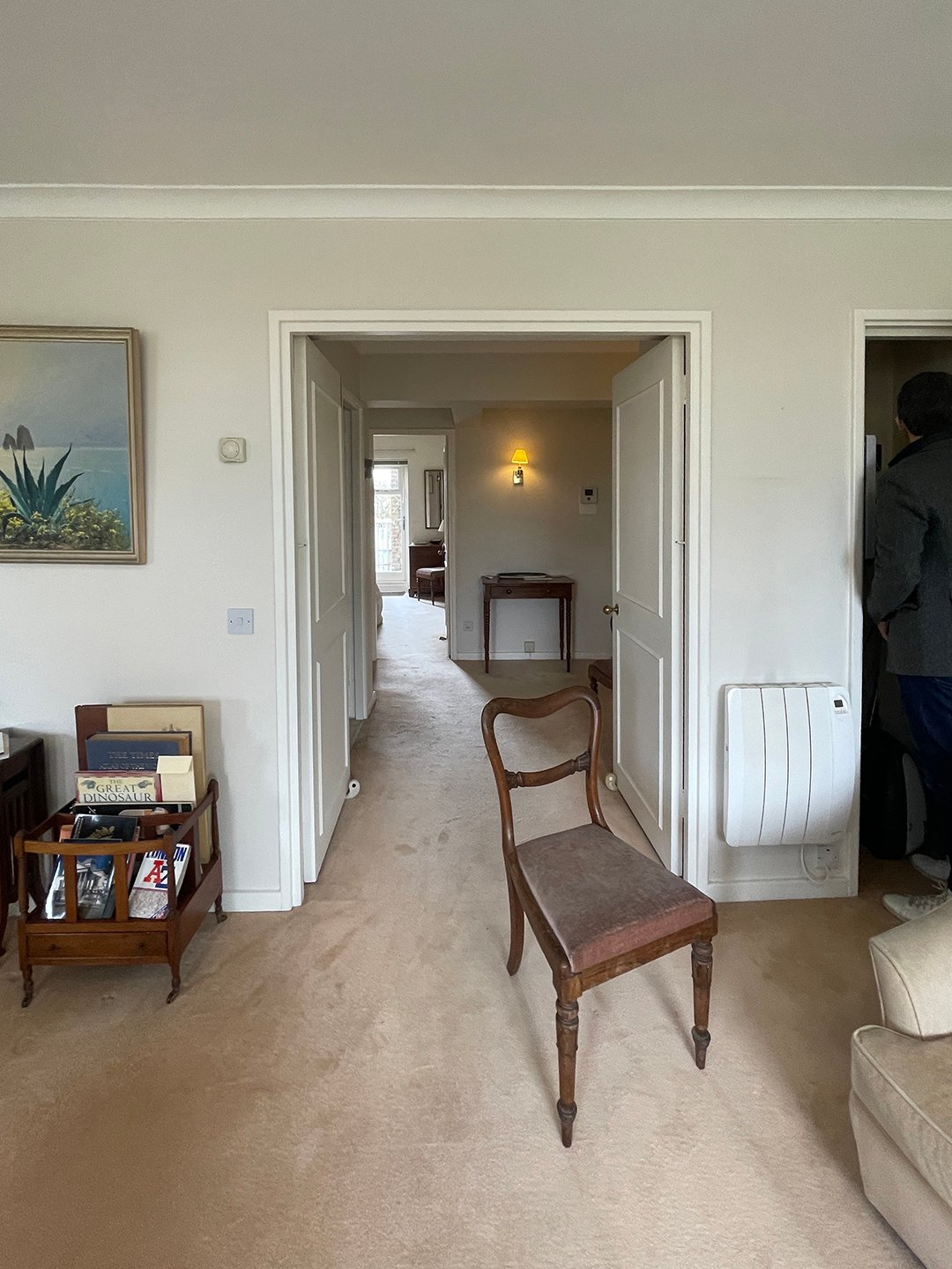 white living room