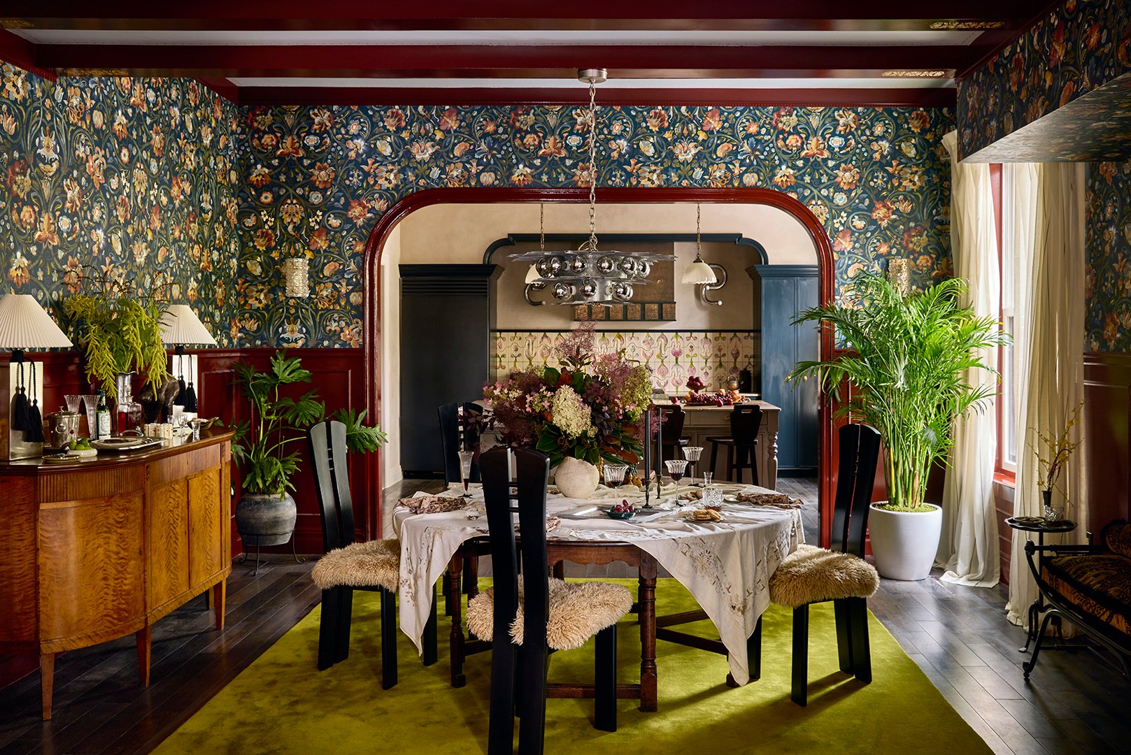 kitchen and dining area