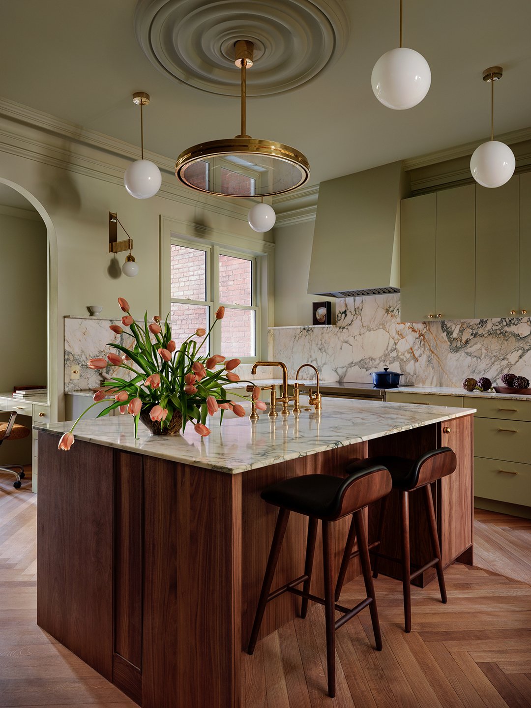 green kitchen