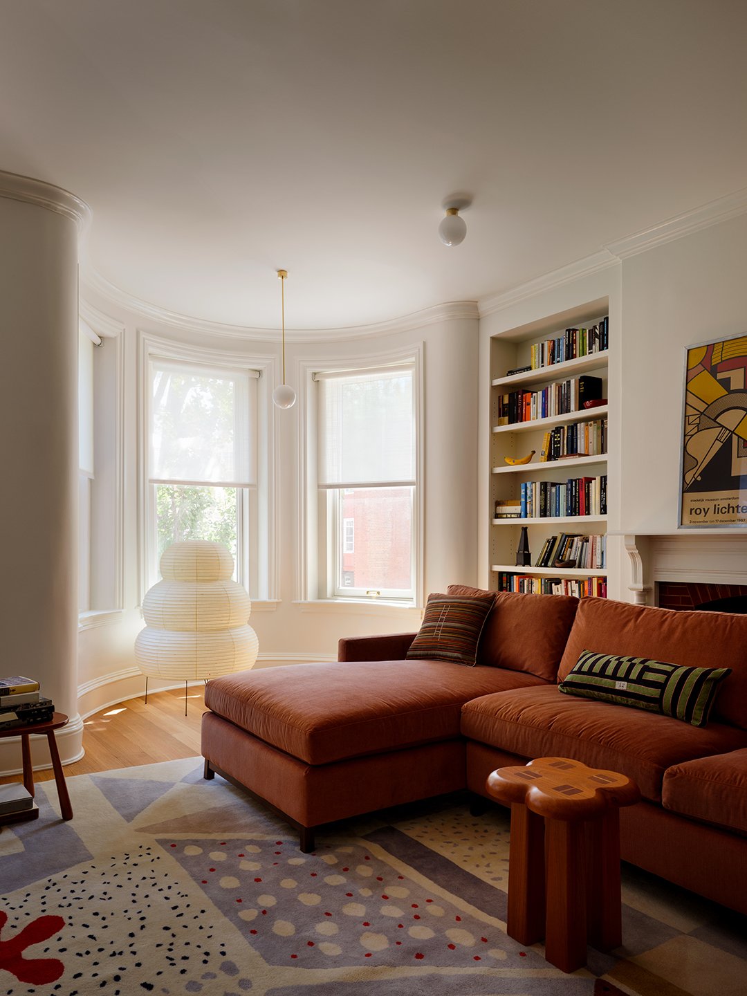 orange sectional