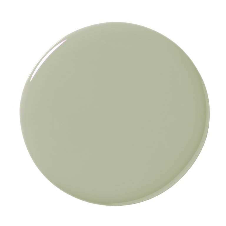 light green paint blob