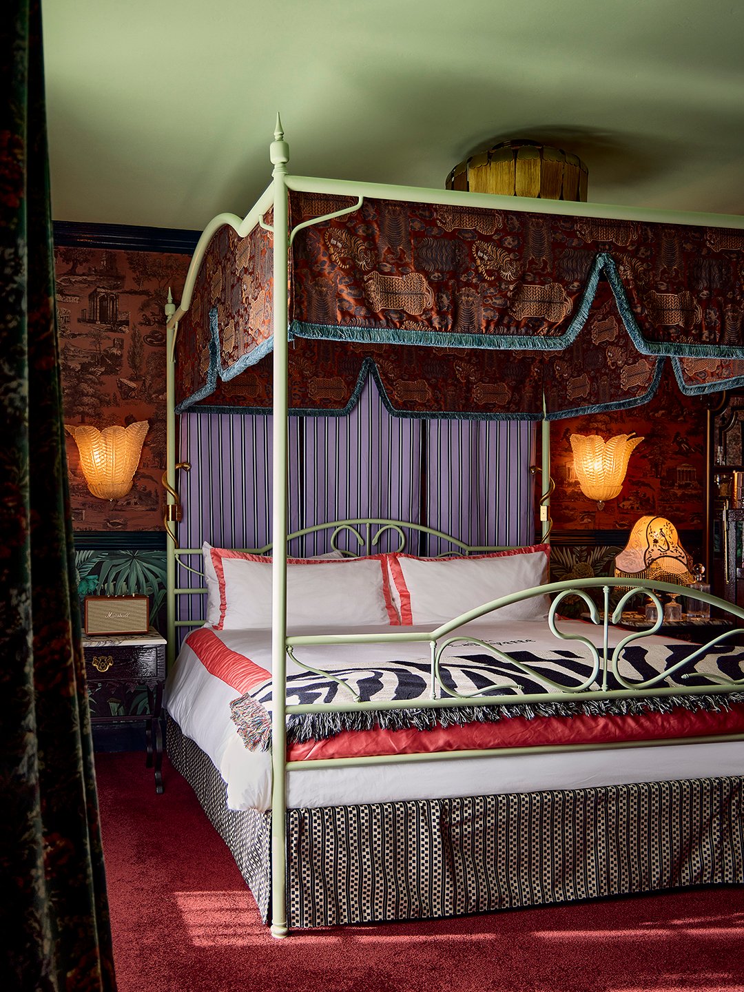 colorful bedroom canopy