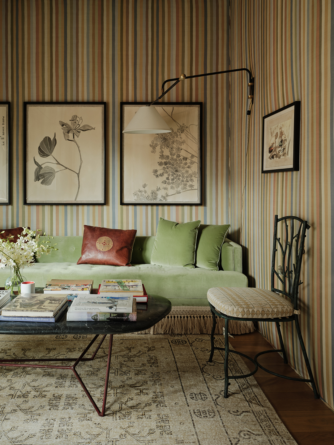 sofa and table