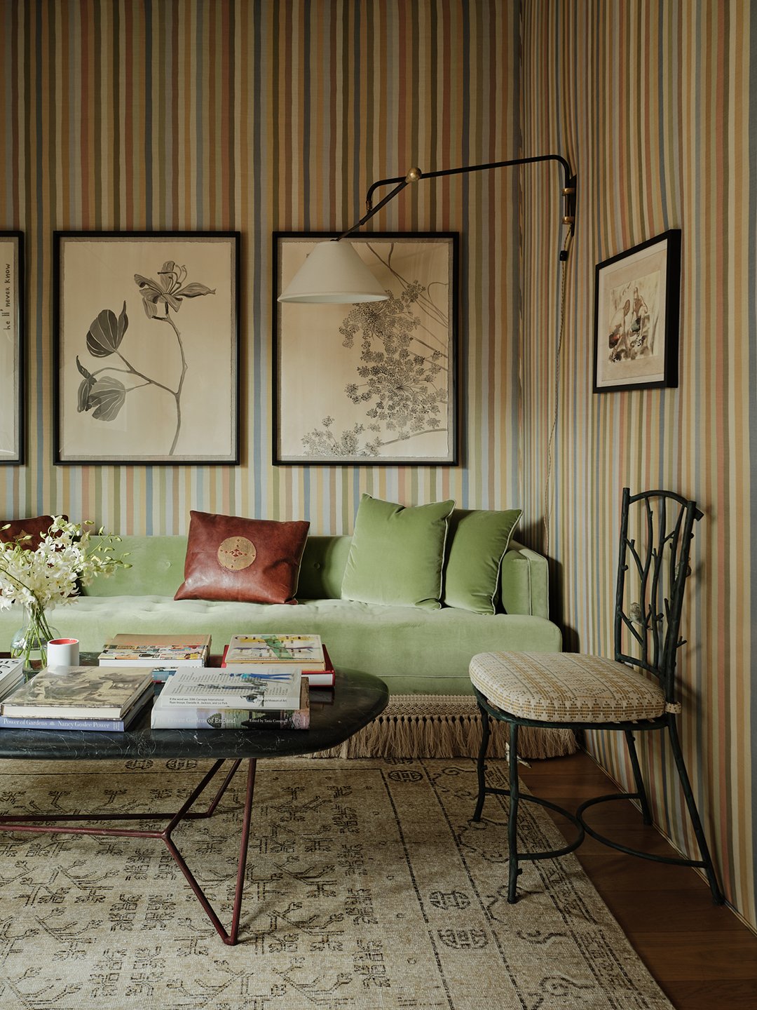 sofa and table