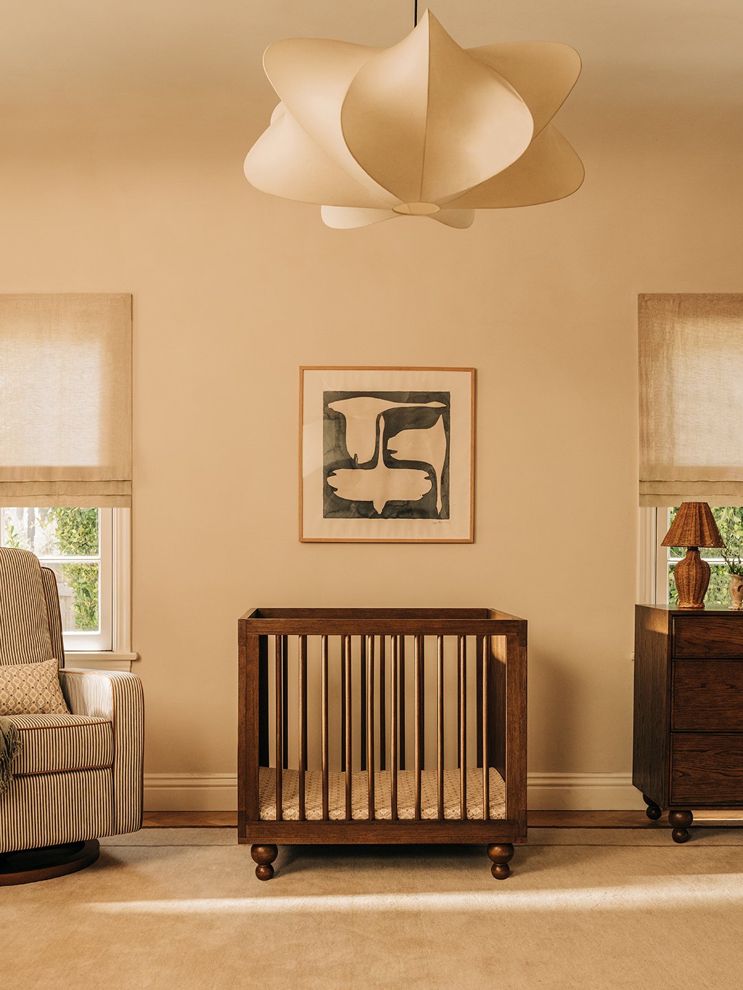 crib in modern nurser y