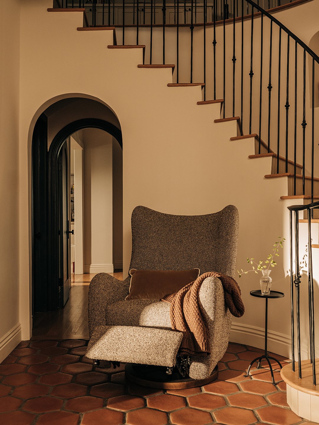 recliner in foyer