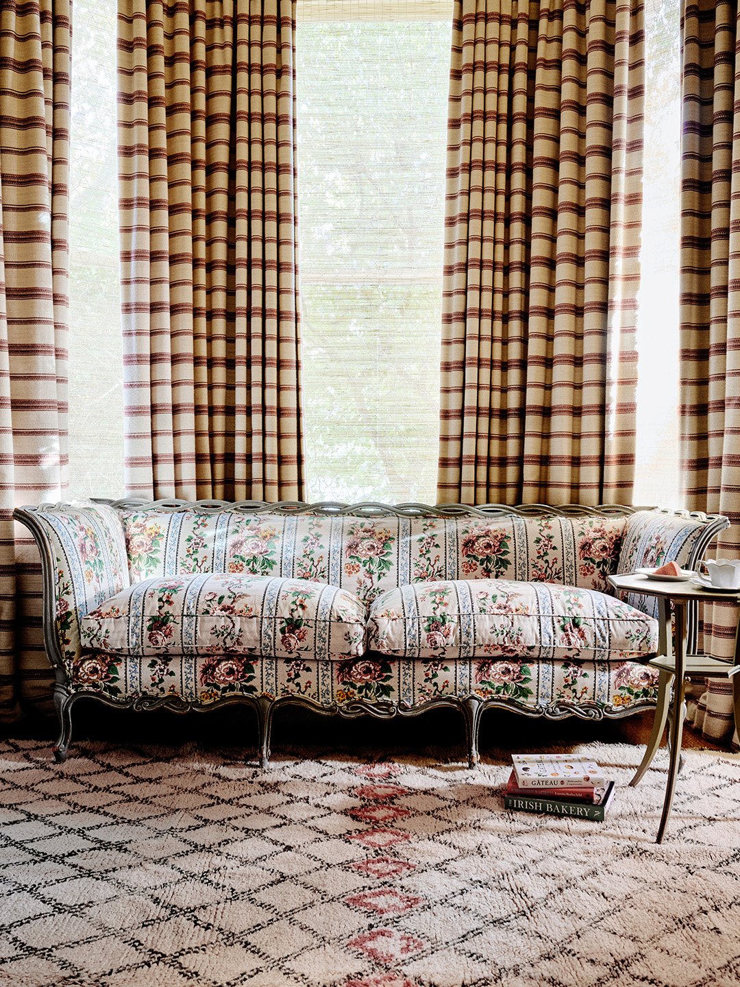 floral sofa